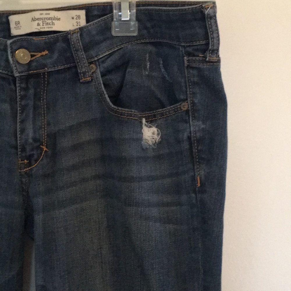 Abercrombie & Fitch Boyfriend Distressed Jeans - Picture 5 of 8